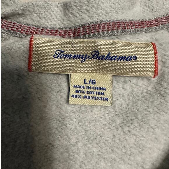 Tommy Bahama Tunic Sweatshirt Men's Size Large Gray Basic Comfy Soft - Picture 3 of 5